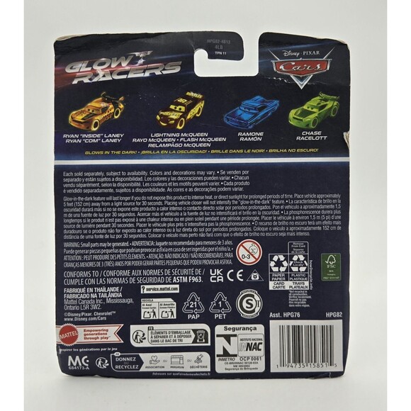 Disney Pixar Cars Glow Racer Jackson Storm Diecast Vehicle New Package Damage - Picture 3 of 6